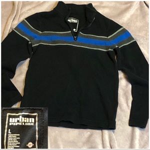 Urban pipeline zip neck pull over large